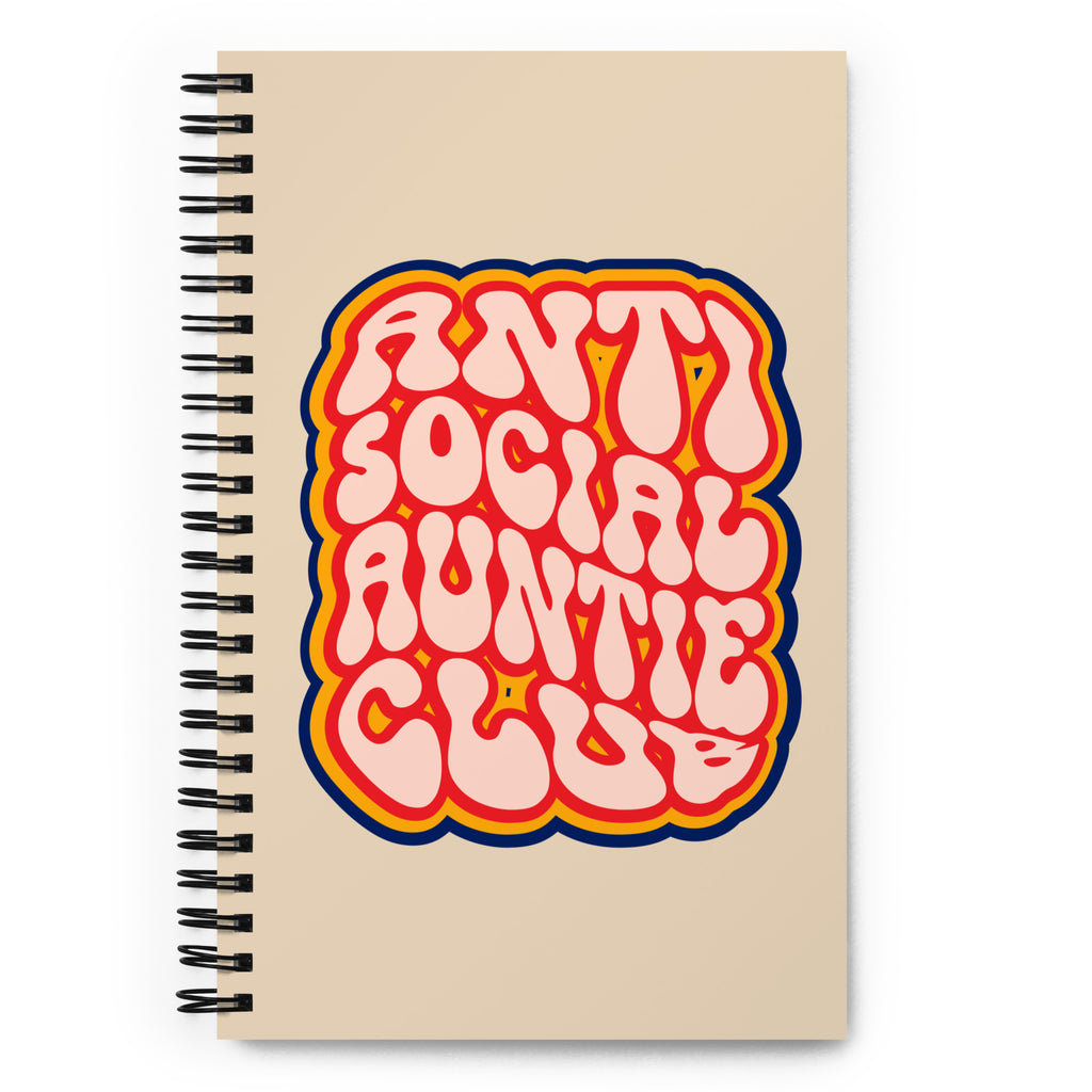 Anti Social Auntie Spiral notebook