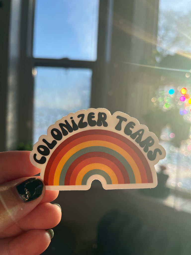 Colonizer tears sticker