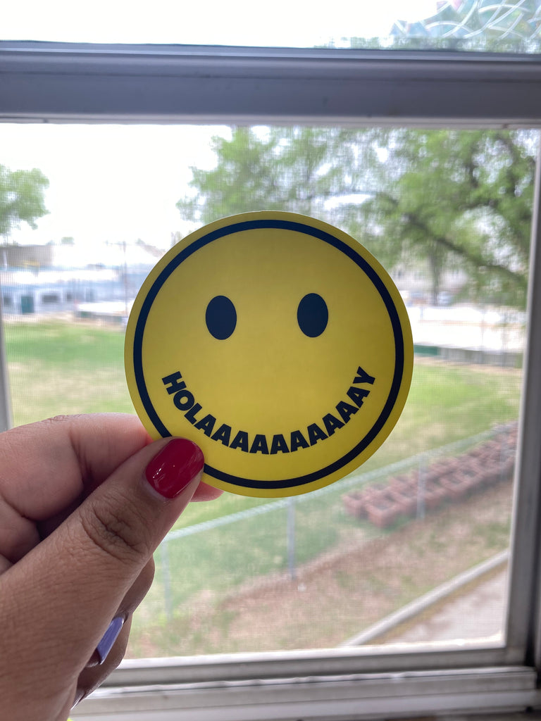 Holaaay Smiley Sticker