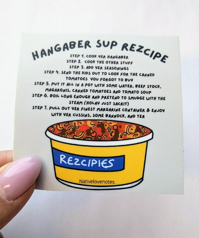 Hangaber soup rezcipe sticker