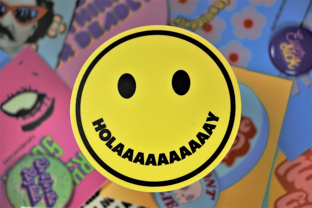 Holaaay Smiley Sticker
