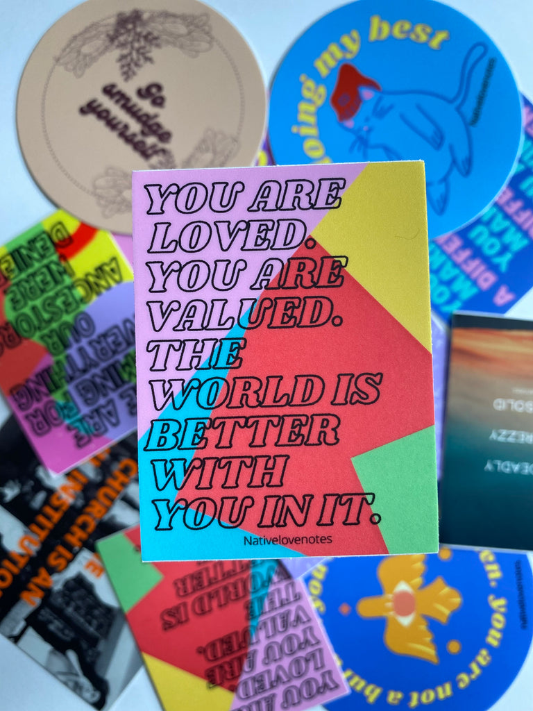 You are loved sticker