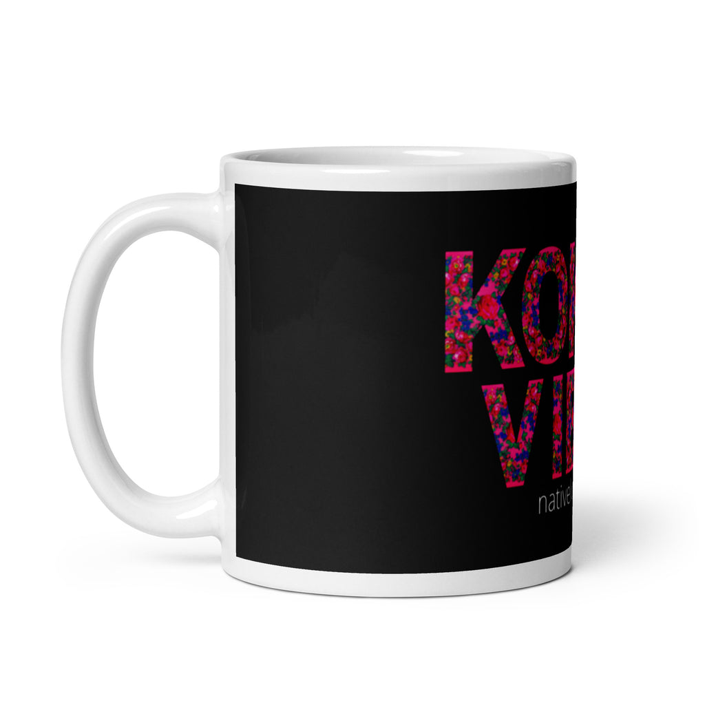 Kokum Vibes White glossy mug
